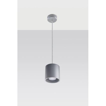 Sollux SL.0052 - Ljuskrona med snöre ORBIS 1 1xGU10/40W/230V grå