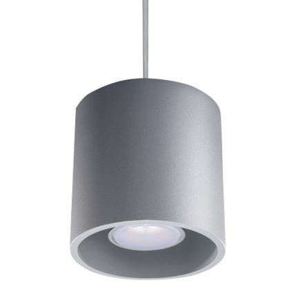 Sollux SL.0052 - Ljuskrona med snöre ORBIS 1 1xGU10/40W/230V grå