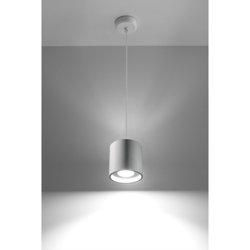 Sollux SL.0053 - Ljuskrona med snöre ORBIS 1 1xGU10/40W/230V vit