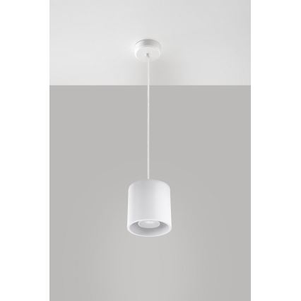 Sollux SL.0053 - Ljuskrona med snöre ORBIS 1 1xGU10/40W/230V vit