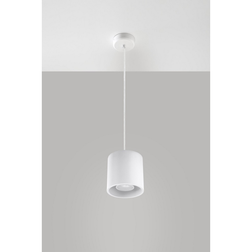 Sollux SL.0053 - Ljuskrona med snöre ORBIS 1 1xGU10/40W/230V vit