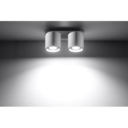 Spotlight ORBIS 2 2xGU10/40W/230V vit