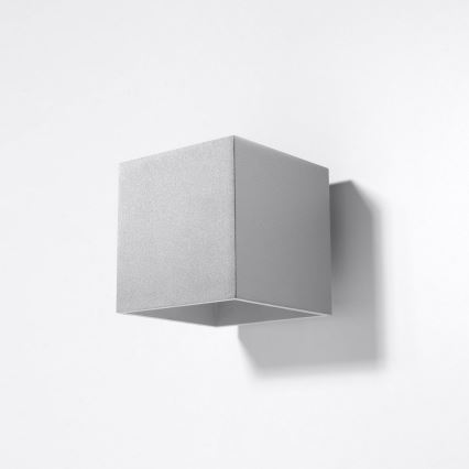 Väggspotlight QUAD 1 1xG9/8W/230V grå
