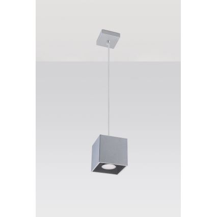 Sollux SL.0061 - Ljuskrona med snöre QUAD 1 1xGU10/40W/230V grå
