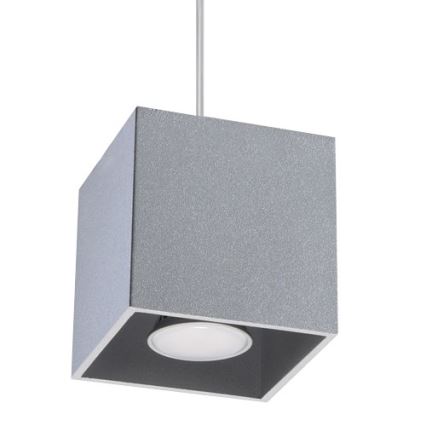Sollux SL.0061 - Ljuskrona med snöre QUAD 1 1xGU10/40W/230V grå