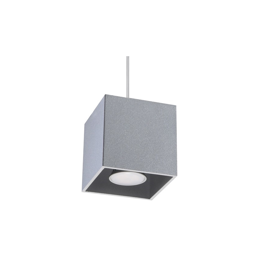 Sollux SL.0061 - Ljuskrona med snöre QUAD 1 1xGU10/40W/230V grå