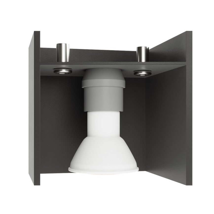 Sollux SL.0061 - Ljuskrona med snöre QUAD 1 1xGU10/40W/230V grå
