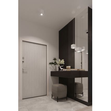 Sollux SL.0062 - Ljuskrona med snöre QUAD 1 1xGU10/40W/230V vit