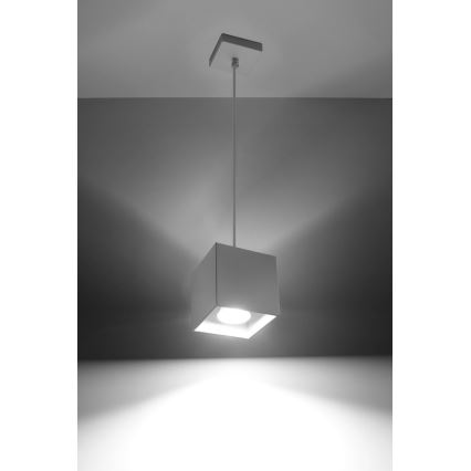 Sollux SL.0062 - Ljuskrona med snöre QUAD 1 1xGU10/40W/230V vit
