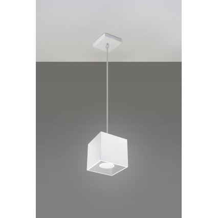 Sollux SL.0062 - Ljuskrona med snöre QUAD 1 1xGU10/40W/230V vit