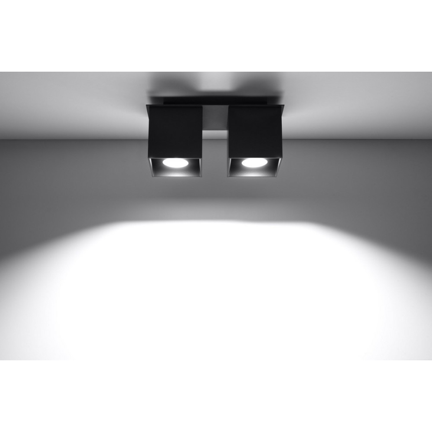 Spotlight QUAD 2 2xGU10/40W/230V svart