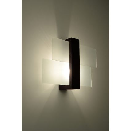 Vägglampa FENIKS 1 1xE27/60W/230V Björk/bok/wenge