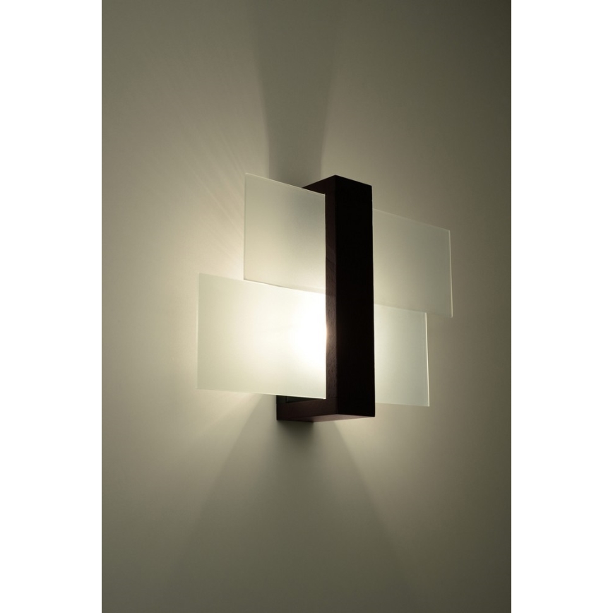 Vägglampa FENIKS 1 1xE27/60W/230V Björk/bok/wenge