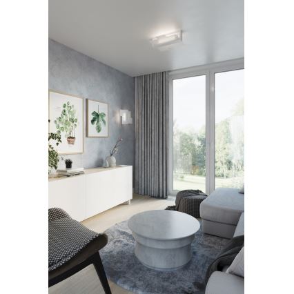 Vägglampa FENIKS 1 1xE27/60W/230V Björk/bok/vit