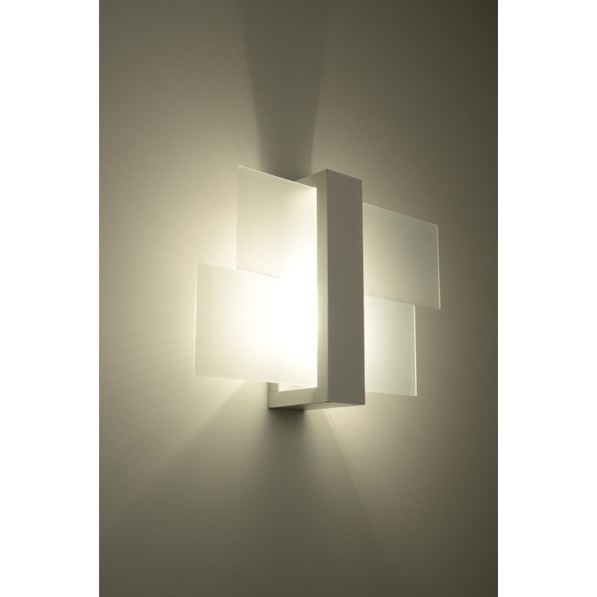Vägglampa FENIKS 1 1xE27/60W/230V Björk/bok/vit