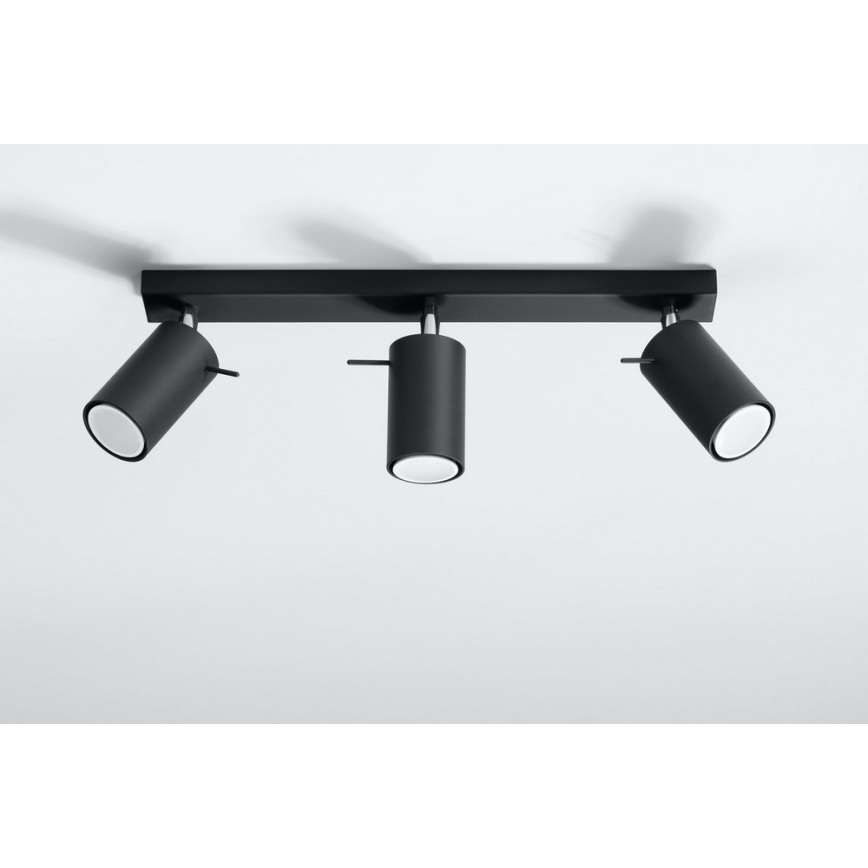 Spotlight RING 3 3xGU10/10W/230V svart