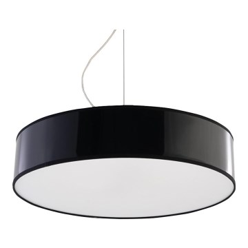 Sollux SL.0118 - Ljuskrona med snöre ARENA 45 3xE27/60W/230V svart