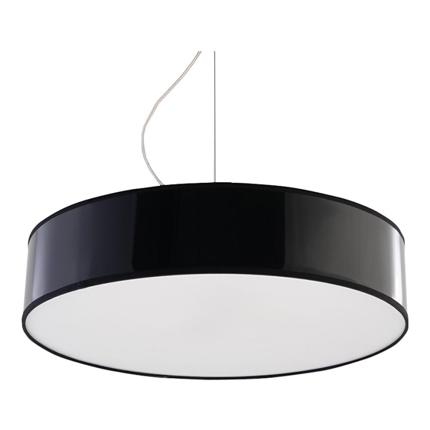 Sollux SL.0118 - Ljuskrona med snöre ARENA 45 3xE27/60W/230V svart