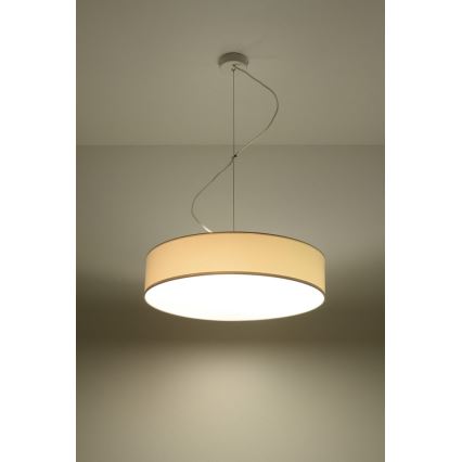 Sollux SL.0120 - Ljuskrona med snöre ARENA 45 3xE27/60W/230V vit