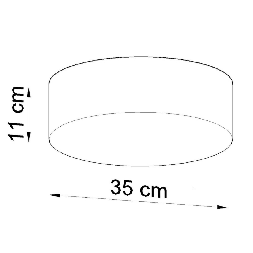 Sollux SL.0122 - Takbelysning ARENA 35 2xE27/60W/230V grå