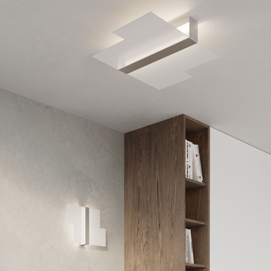 Vägglampa MASSIMO 2xG9/40W/230V vit/skinande krom