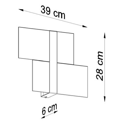 Vägglampa MASSIMO 2xG9/40W/230V vit/skinande krom