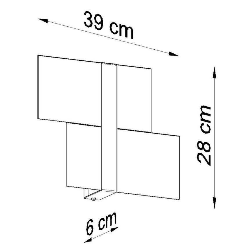 Vägglampa MASSIMO 2xG9/40W/230V vit/skinande krom