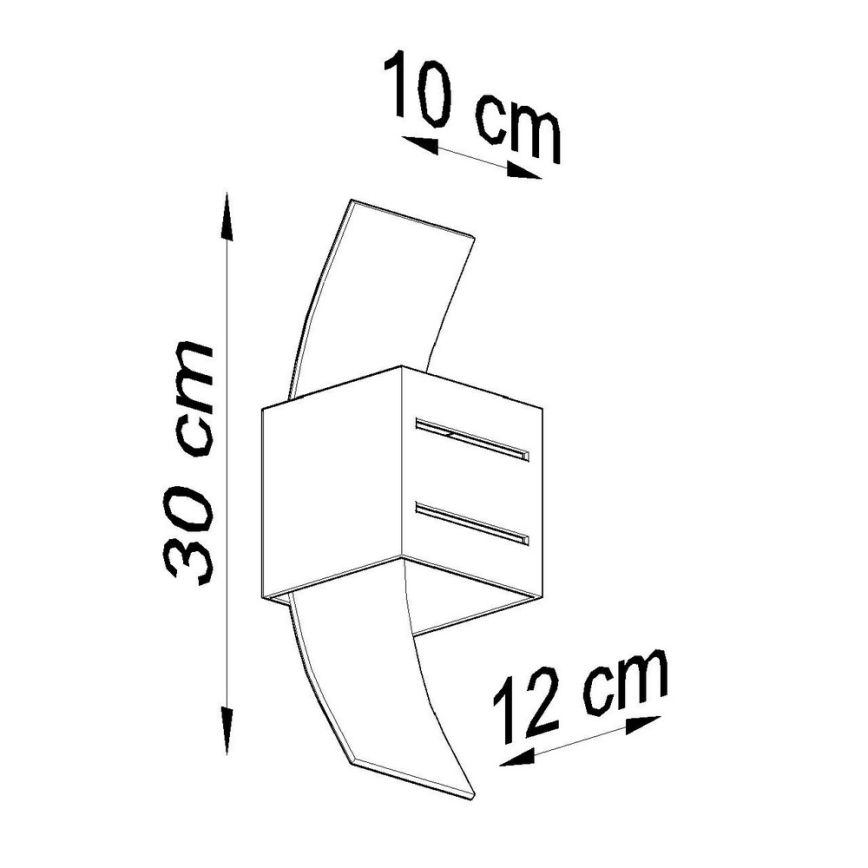 Sollux SL.0202 - Väggbelysning LORETO 1xG9/40W/230V grå