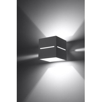 Sollux SL.0205 - Väggbelysning LOBO 1xG9/40W/230V grå