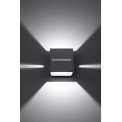 Sollux SL.0205 - Väggbelysning LOBO 1xG9/40W/230V grå