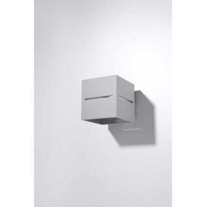 Sollux SL.0205 - Väggbelysning LOBO 1xG9/40W/230V grå