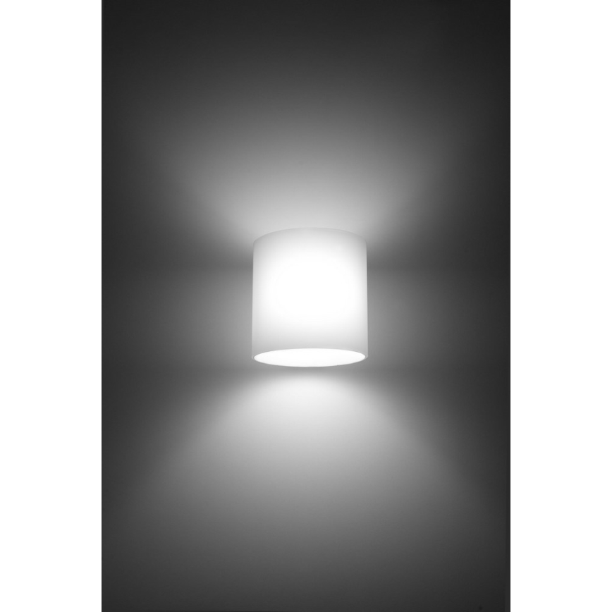 Väggspotlight VICI 1xG9/40W/230V glas/vit