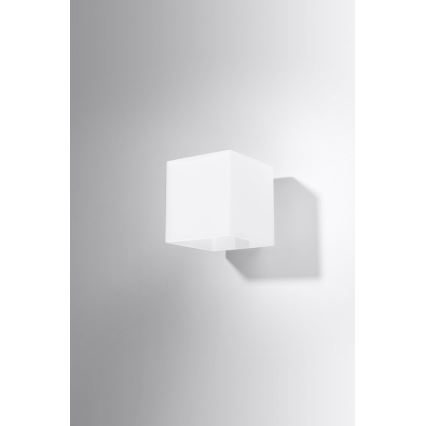 Väggspotlight RICO 1xG9/40W/230V glas/vit