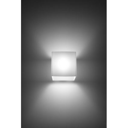 Väggspotlight RICO 1xG9/40W/230V glas/vit