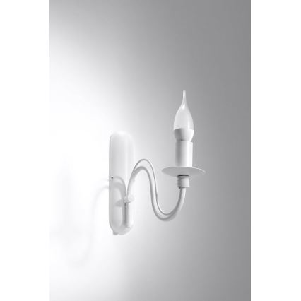 Sollux SL.0216 - Väggbelysning MINERWA 1xE14/40W/230V vit