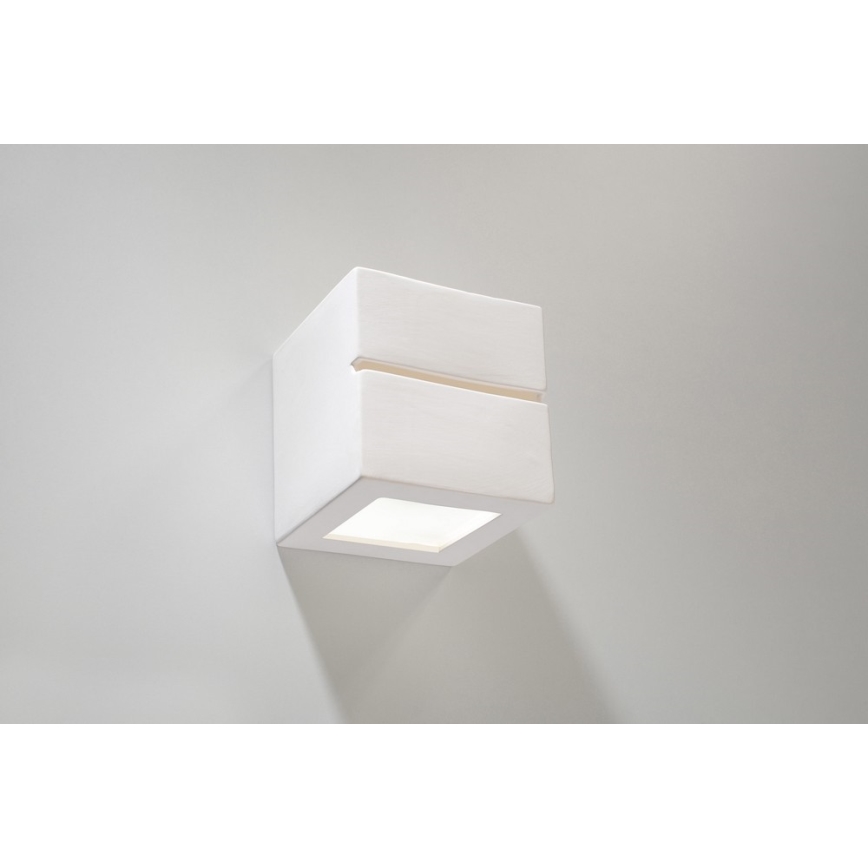 Sollux SL.0230 - Väggbelysning LEO LINE 1xE27/60W/230V vit