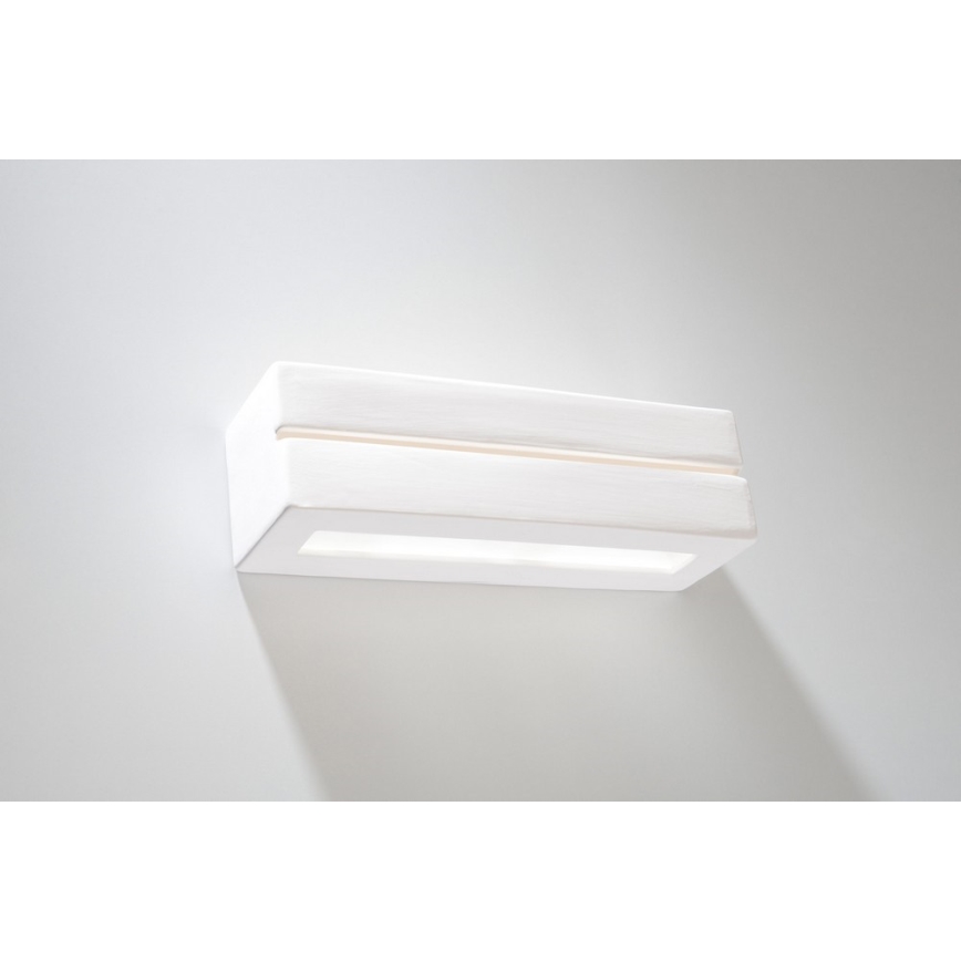 Sollux SL.0231 - Väggbelysning VEGA LINE 1xE27/60W/230V vit