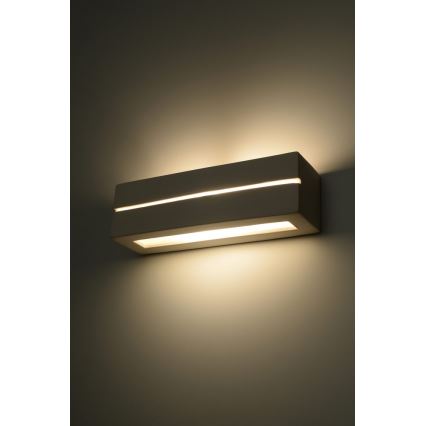 Sollux SL.0231 - Väggbelysning VEGA LINE 1xE27/60W/230V vit