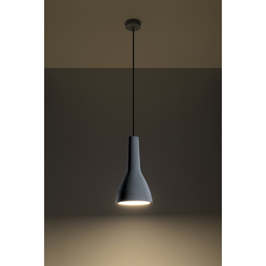 Sollux SL.0280 - Ljuskrona med snöre EMPOLI 1xE27/15W/230V vit