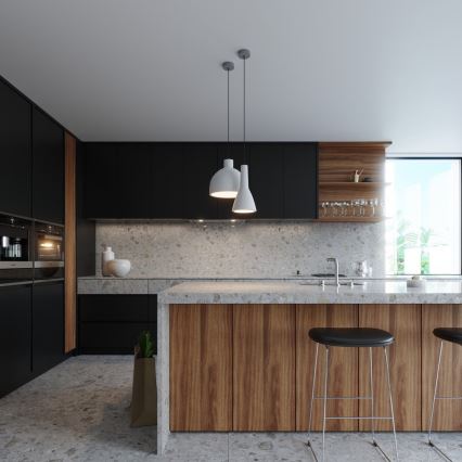 Taklampa på kabel EMPOLI 1xE27/15W/230V betong