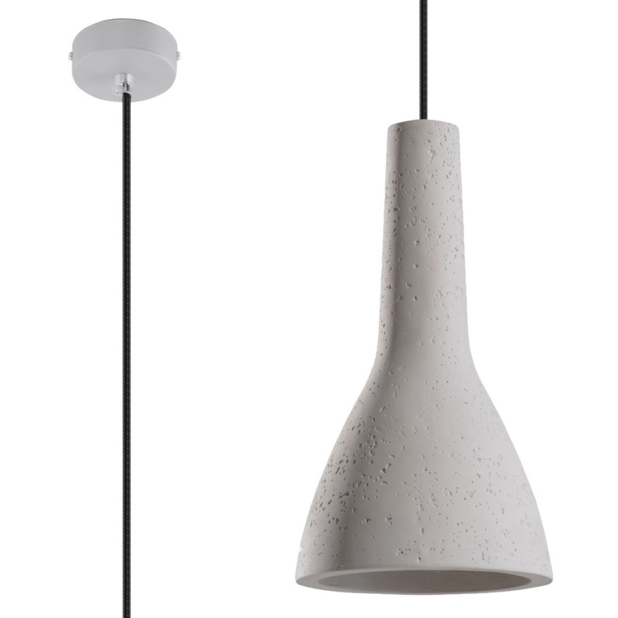 Taklampa på kabel EMPOLI 1xE27/15W/230V betong