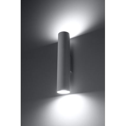 Vägglampa LAGOS 2xGU10/10W/230V vit