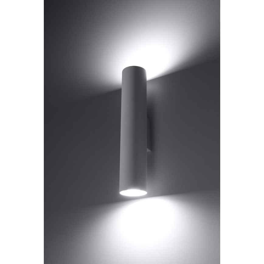Vägglampa LAGOS 2xGU10/10W/230V vit