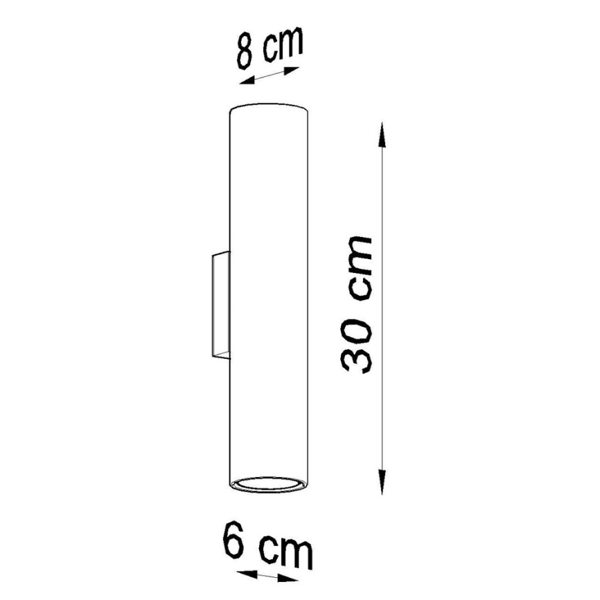 Vägglampa LAGOS 2xGU10/10W/230V vit