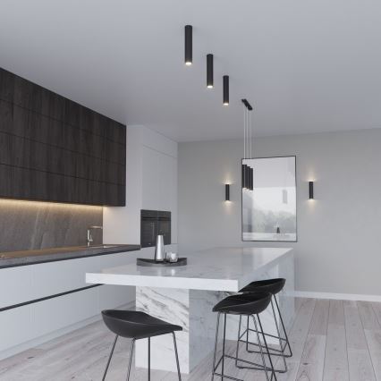 Vägglampa LAGOS 2 2xGU10/10W/230V svart