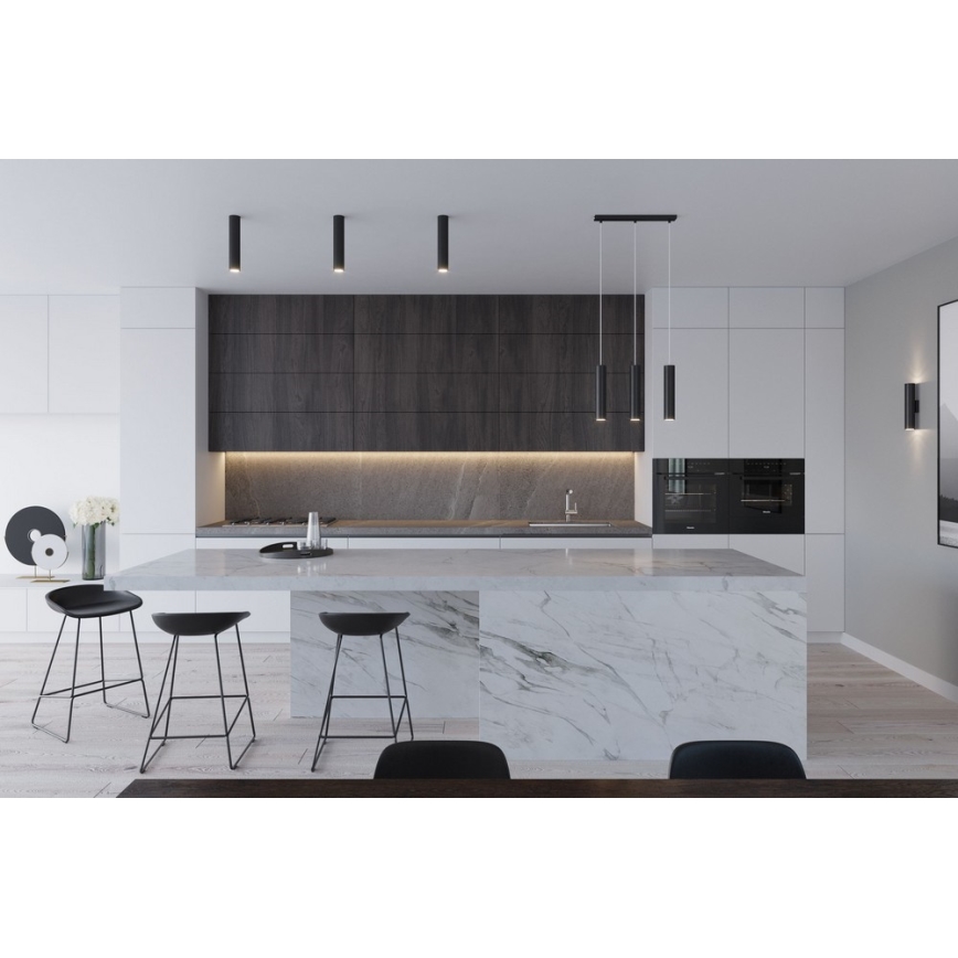 Vägglampa LAGOS 2 2xGU10/10W/230V svart
