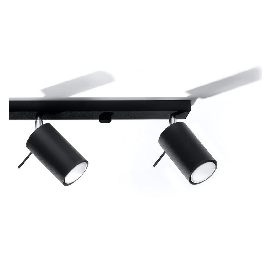 Spotlight RING 4L 4xGU10/10W/230V svart