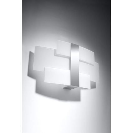 Vägglampa CELIA 2xG9/40W/230V skinande krom/vit