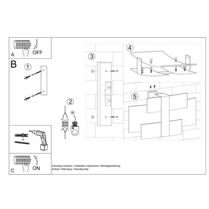 Vägglampa CELIA 2xG9/40W/230V skinande krom/vit