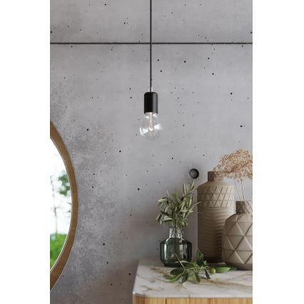 Sollux SL.0373 - Väggbelysning EDISON 1xE27/60W/230V svart